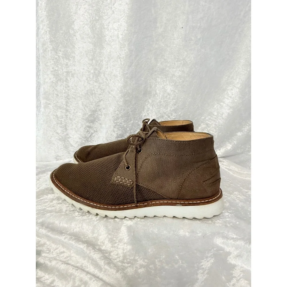 J Murphy by Johnston & Murphy Mens Brown Leather Knit Holden Chukka Boots Sz 10M